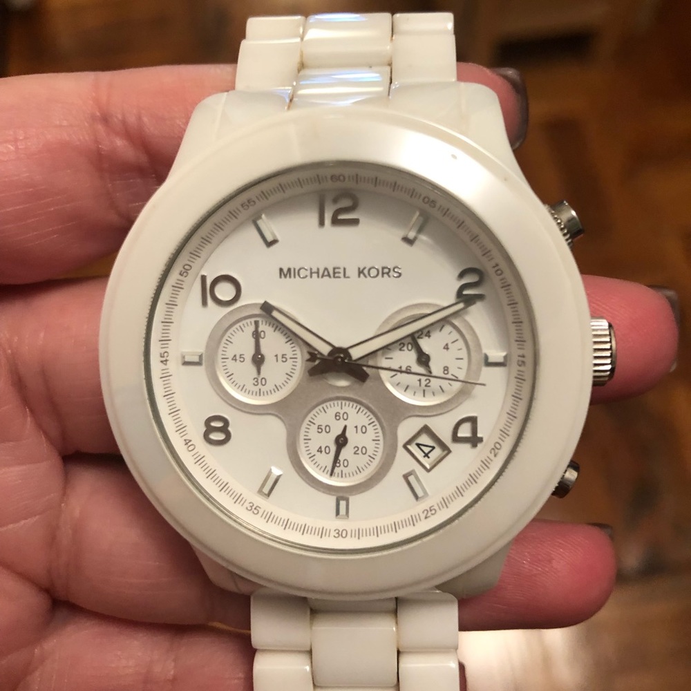 White Michael Kors watch